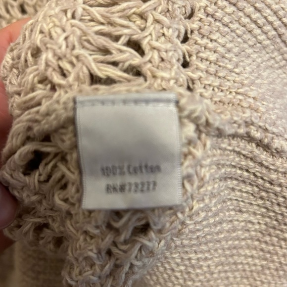 Lauren Conrad Open Knit Cotton Sweater Medium - Picture 5 of 5